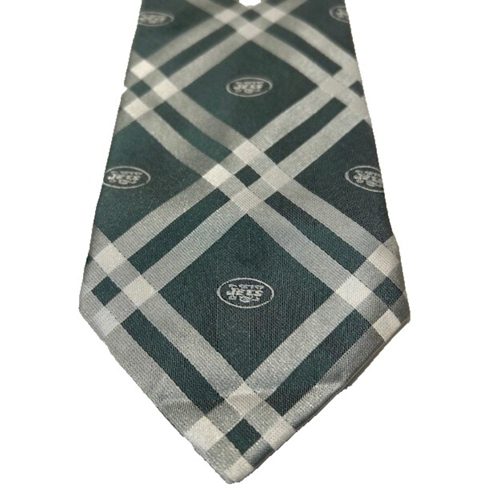 NFL Men's‎ New York Jets Green White Plaid Necktie 100% Polyester Tie 57 x 3.25"
